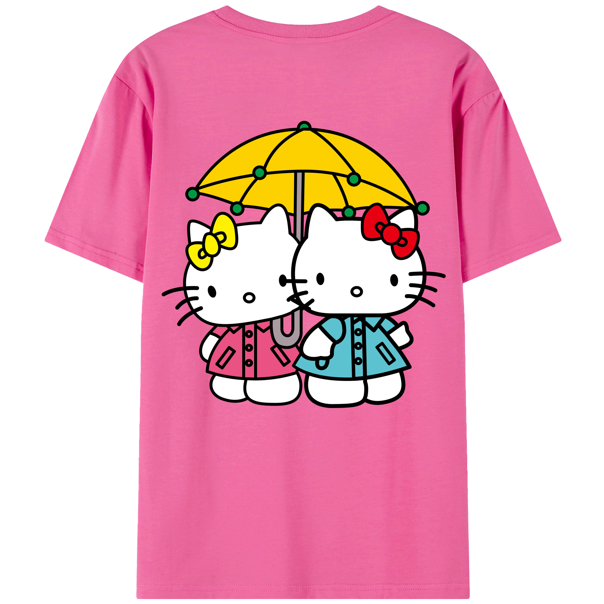 （画像用） Hello Kitty ハローキティ レディース半袖Tシャツ(バックプリント)